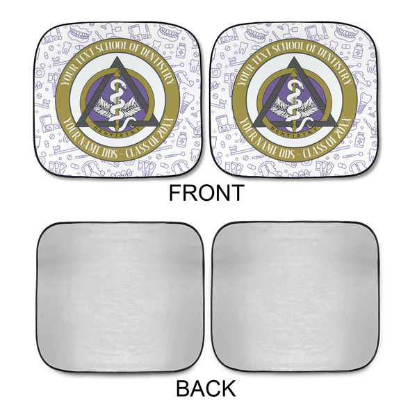 Dental Insignia / Emblem Car Sun Shades - APPROVAL