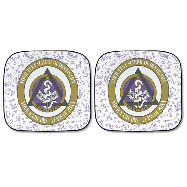 Dental Insignia / Emblem Car Sun Shades - FRONT