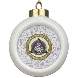 Dental Insignia / Emblem Ceramic Ball Ornament (Personalized)