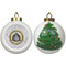 Dental Insignia / Emblem Ceramic Christmas Ornament - X-Mas Tree (APPROVAL)