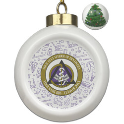 Dental Insignia / Emblem Ceramic Ball Ornament - Christmas Tree (Personalized)