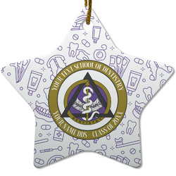 Dental Insignia / Emblem Star Ceramic Ornament (Personalized)