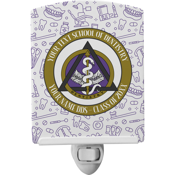 Custom Dental Insignia / Emblem Ceramic Night Light (Personalized)