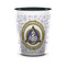 Dental Insignia / Emblem Ceramic Shot Glass - 1.5 oz - Two Tone - Single (Personalized)