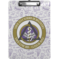Dental Insignia / Emblem Clipboard - Letter Size (Personalized)