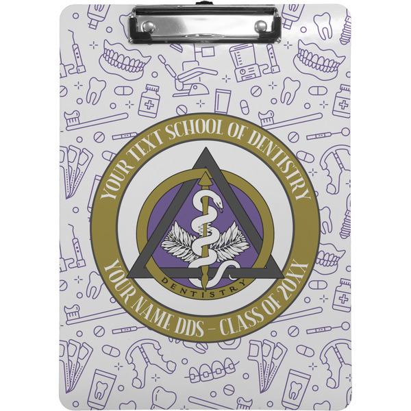 Custom Dental Insignia / Emblem Clipboard (Personalized)
