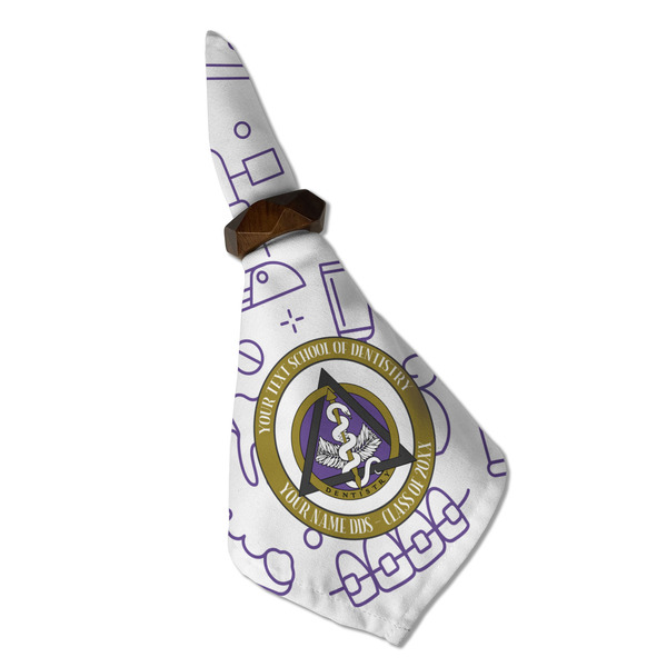 Dental Insignia / Emblem Cloth Napkins - Personalized Dinner (Folded in Ring) (MAIN)