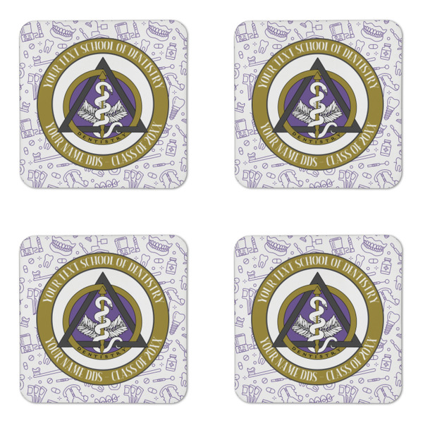 Dental Insignia / Emblem Coaster Set - APPROVAL