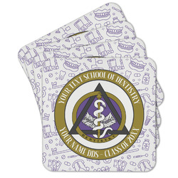 Dental Insignia / Emblem Cork Coasters - Set of 4 (Personalized)