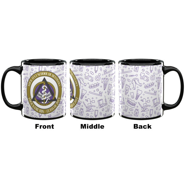 Dental Insignia / Emblem Coffee Mug - 11 oz - Black APPROVAL