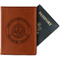 Dental Insignia / Emblem Cognac Leather Passport Holder With Passport - Main