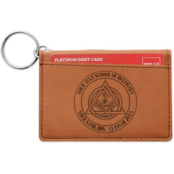 Dental Insignia / Emblem Leatherette Keychain ID Holder - Single-Sided (Personalized)