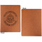 Dental Insignia / Emblem Cognac Leatherette Portfolios with Notepad - Large - Single Sided - Apvl