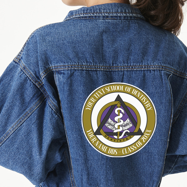 Custom Dental Insignia / Emblem Twill Iron On Patch - Custom Shape - 2XL - Single (Personalized)