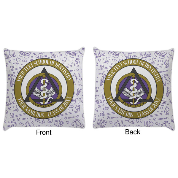 Dental Insignia / Emblem Decorative Pillow Case - Approval