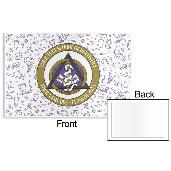 Dental Insignia / Emblem Disposable Paper Placemat - Front & Back