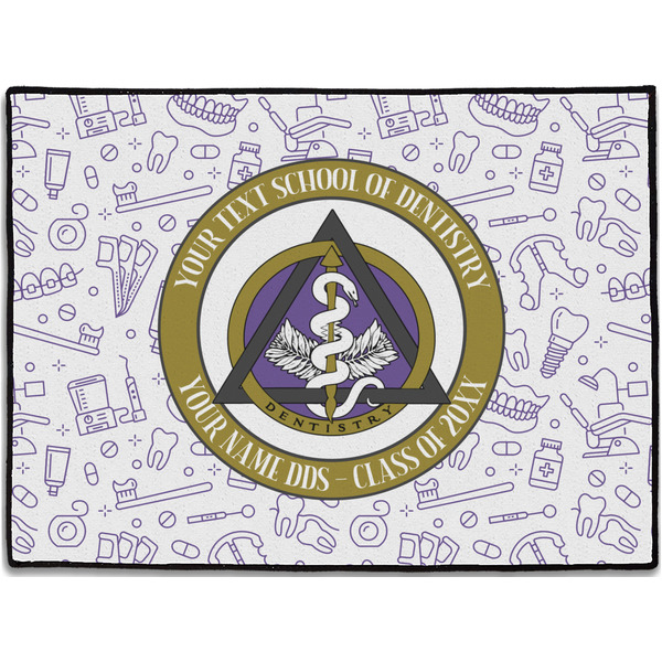 Custom Dental Insignia / Emblem Door Mat - 24" x 18" (Personalized)