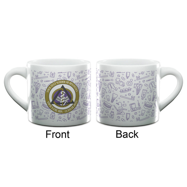 Dental Insignia / Emblem Double Shot Espresso Cup - Single - Front & Back