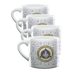 Dental Insignia / Emblem Double Shot Espresso Cups - Set of 4 (Personalized)