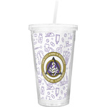 Dental Insignia / Emblem Double Wall Tumbler with Straw (Personalized)
