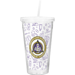 Dental Insignia / Emblem Double Wall Tumbler with Straw (Personalized)