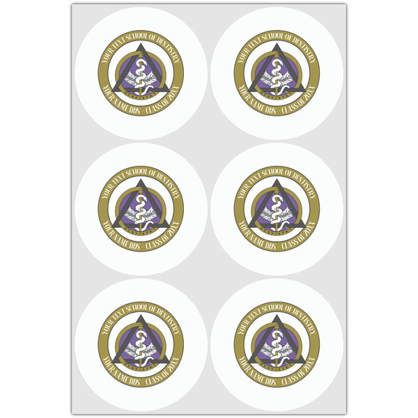 Dental Insignia / Emblem Drink Topper - XLarge - Set of 6