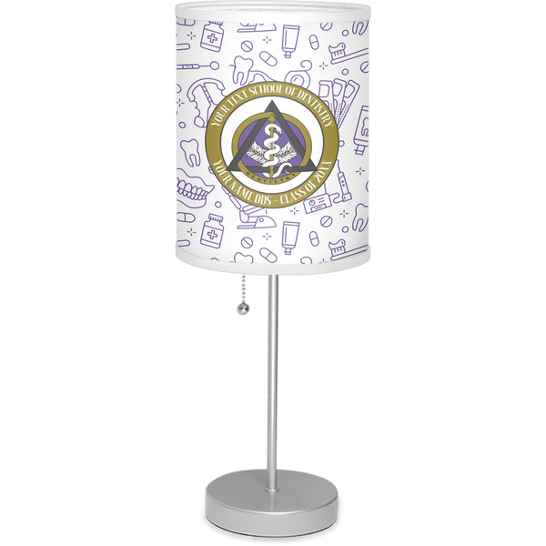 Custom Dental Insignia / Emblem Lamp with Drum Shade (Personalized)