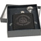 Dental Insignia / Emblem Engraved Black Flask Gift Set