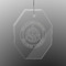 Dental Insignia / Emblem Engraved Glass Ornament - Octagon (Personalized)