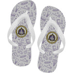 Dental Insignia / Emblem Flip Flops - Large (Personalized)