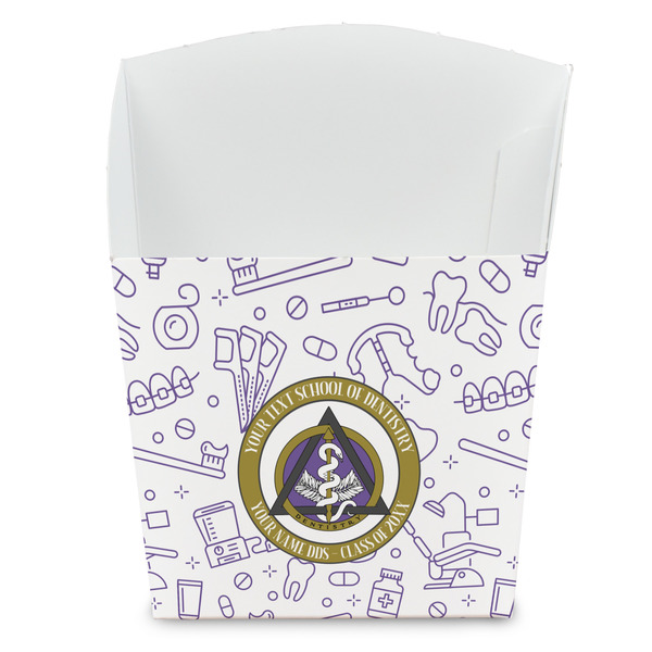 Custom Dental Insignia / Emblem French Fry Favor Boxes (Personalized)