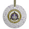 Dental Insignia / Emblem Frosted Glass Ornament - Round
