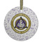 Dental Insignia / Emblem Flat Glass Ornament - Round (Personalized)