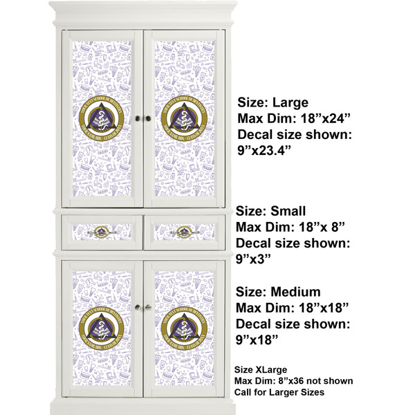 Dental Insignia / Emblem Full Cabinet (Show Sizes)
