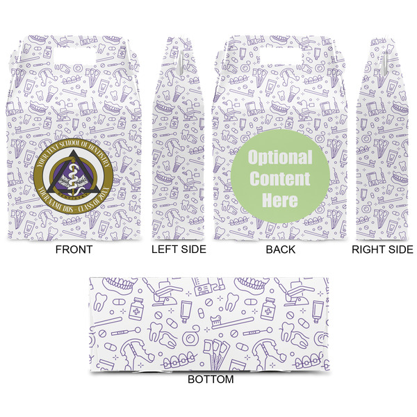 Dental Insignia / Emblem Gable Favor Box - Approval