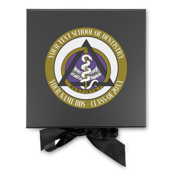 Dental Insignia / Emblem Gift Boxes with Magnetic Lid - Black - Approval