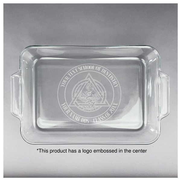 Dental Insignia / Emblem Glass Baking Dish - 13"x9" - Approval