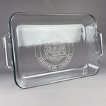 Dental Insignia / Emblem Glass Baking and Cake Dish (Personalized)