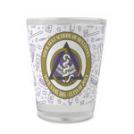 Dental Insignia / Emblem Glass Shot Glasses - 1.5 oz - Set of 4 (Personalized)