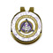 Dental Insignia / Emblem Golf Ball Marker Hat Clip Gold - Front