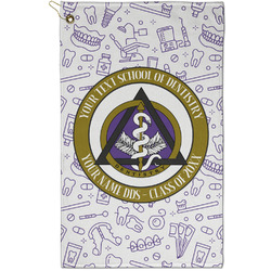 Dental Insignia / Emblem Golf Towel - Poly-Cotton Blend - Small (Personalized)
