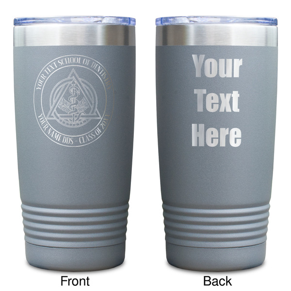 Dental Insignia / Emblem Gray Polar Camel Tumbler - 20oz - Double Sided - Approval