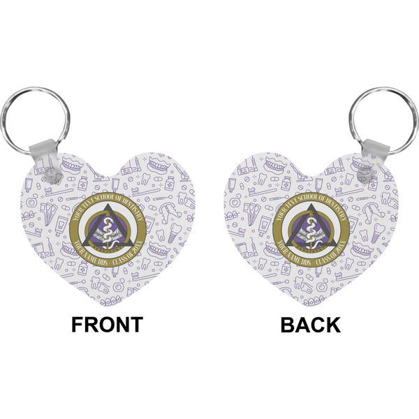 Dental Insignia / Emblem Heart Keychain (Front + Back)