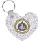 Dental Insignia / Emblem Heart Plastic Keychain (Personalized)