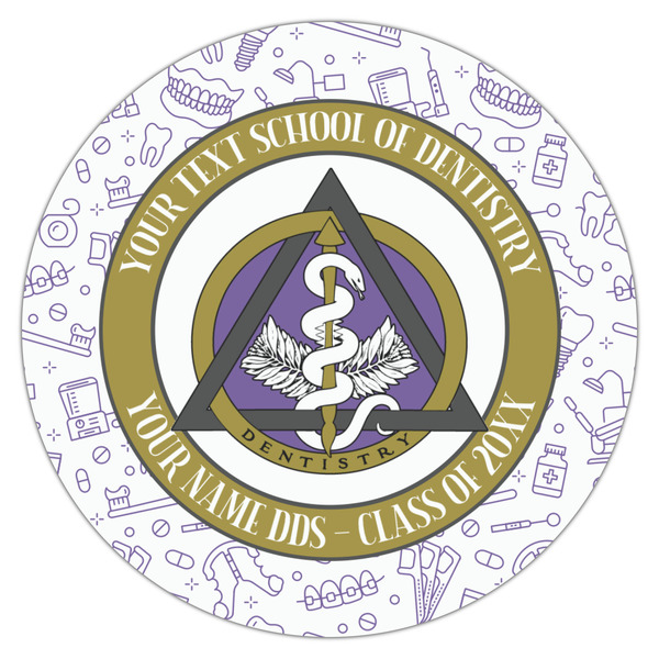 Dental Insignia / Emblem Icing Circle - Large - Single