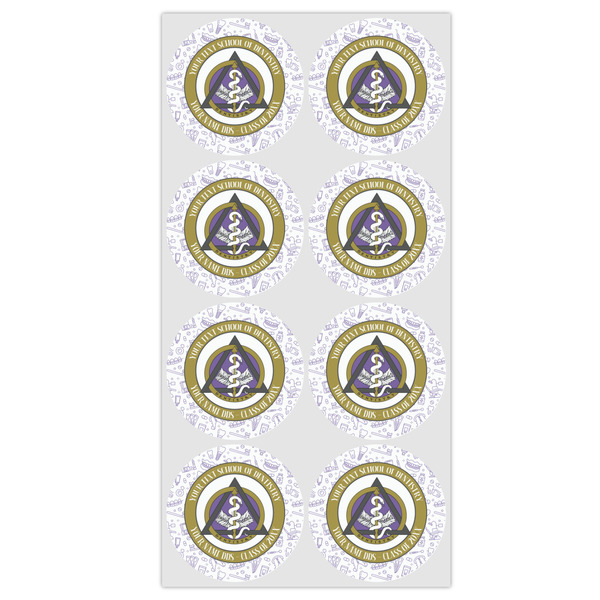 Dental Insignia / Emblem Icing Circle - Medium - Set of 8