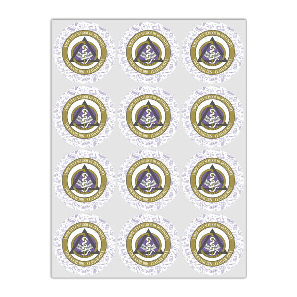 Dental Insignia / Emblem Icing Circle - Small - Set of 12