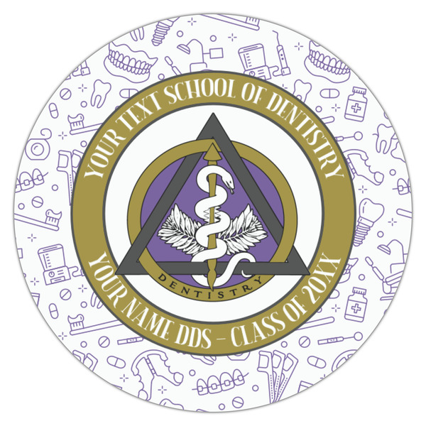 Dental Insignia / Emblem Icing Circle - Small - Single