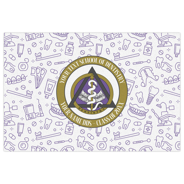 Dental Insignia / Emblem Indoor / Outdoor Rug - 2'x3' - Front Flat