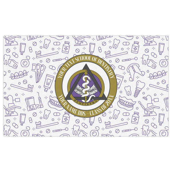 Dental Insignia / Emblem Indoor / Outdoor Rug - 3'x5' - Front Flat